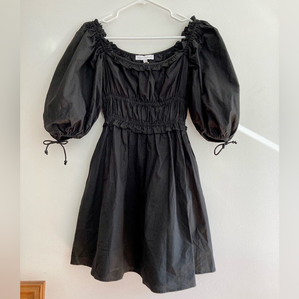 House of Harlow 1960 NWT cotton puff sleeve mini dress